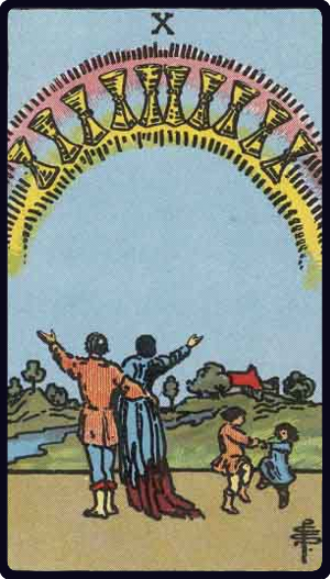 Ten of Cups tarot card